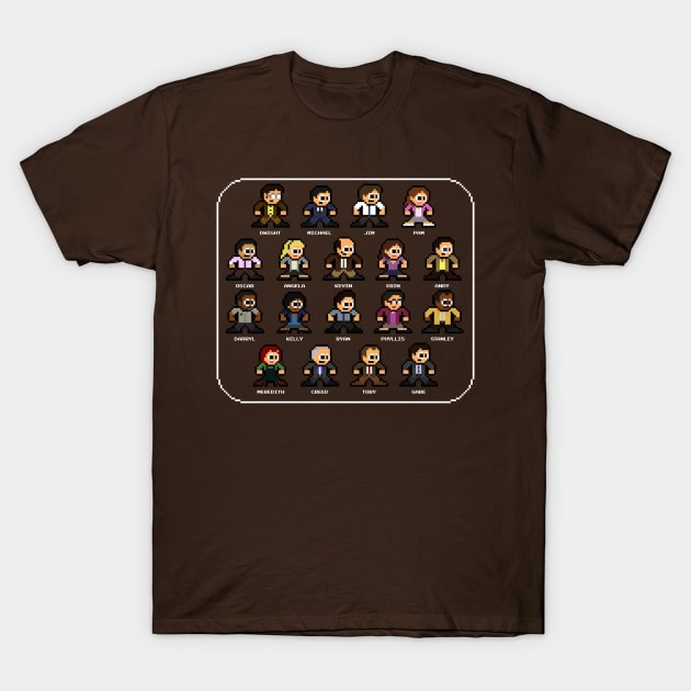 The 8-bit Office 8bit Pixel Art T-Shirt by 8-BitHero